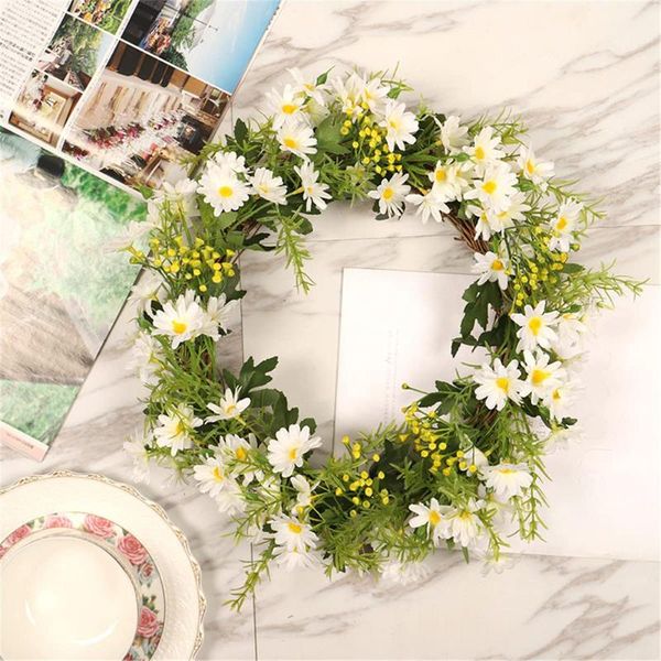 decorative flowers & wreaths garland daisy wreath artificial ring field pendant door knocker wedding christmas decoration hanging decor
decorative flowers & wreaths garland daisy wreath artificial ring field pendant door knocker wedding christmas decoration hanging decor