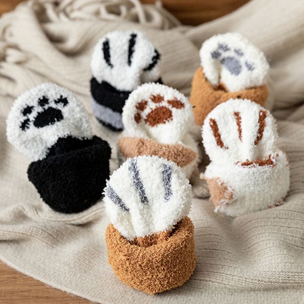 funny cute style cat paw cartoon pattern women cotton socks super soft gift for female stay in the house sleeping floor sox, Black;white
funny cute style cat paw cartoon pattern women cotton socks super soft gift for female stay in the house sleeping floor sox, Black;white