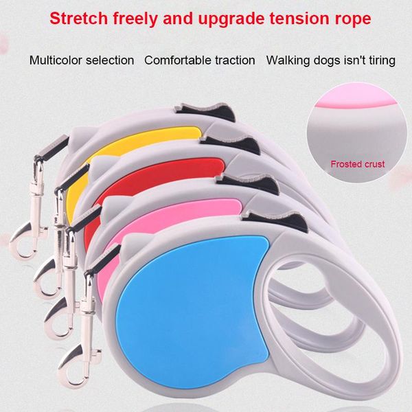 3m/5m automatic retractable dog leash belt puppy pet flexible walking traction rope cat extending running leads training collars & leashes
3m/5m automatic retractable dog leash belt puppy pet flexible walking traction rope cat extending running leads training collars & leashes