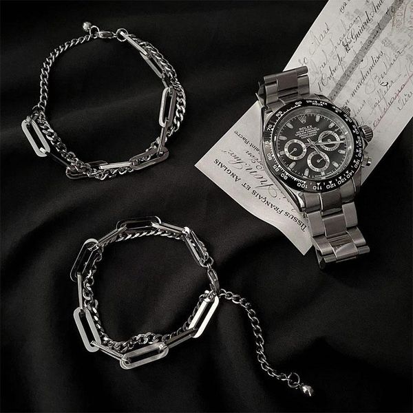 charm bracelets 2021 punk chunky thick chain bracelet bohemian geometric double layer for women fashion female jewelry gifts, Golden;silver
charm bracelets 2021 punk chunky thick chain bracelet bohemian geometric double layer for women fashion female jewelry gifts, Golden;silver