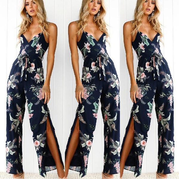 women's jumpsuits & rompers in the summer of 2021 printed lace-up side split sleeveless off-the-shoulder women, Black;white
women's jumpsuits & rompers in the summer of 2021 printed lace-up side split sleeveless off-the-shoulder women, Black;white