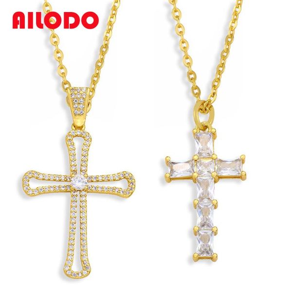 pendant necklaces ailodo classic cross necklace for women men luxury cubic zirconia collier femme fashion jewelry girl gift, Silver
pendant necklaces ailodo classic cross necklace for women men luxury cubic zirconia collier femme fashion jewelry girl gift, Silver