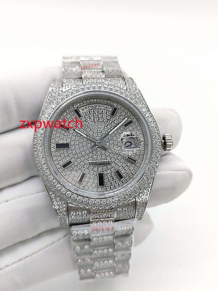 full diamond watches 904 silver stainless steel watch diamonds dial with diamond strap automatic mens wristwatch 40mm, Slivery;brown
full diamond watches 904 silver stainless steel watch diamonds dial with diamond strap automatic mens wristwatch 40mm, Slivery;brown