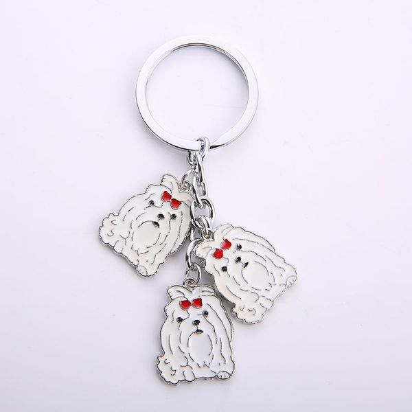keychains personality diy maltese dog charm men's keychain ladies bag pendant car pet animal fashion cute jewelry gift, Silver
keychains personality diy maltese dog charm men's keychain ladies bag pendant car pet animal fashion cute jewelry gift, Silver