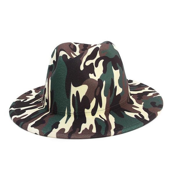 wide brim hats simple hat fashion flat-brimmed fedora camouflage printing jazz cap men women, Blue;gray
wide brim hats simple hat fashion flat-brimmed fedora camouflage printing jazz cap men women, Blue;gray