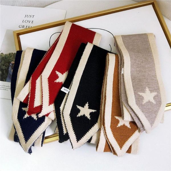 scarves five-pointed star pointed scarf for women autumn and winter long korean couple knitted wool students warm-keeping, Blue;gray
scarves five-pointed star pointed scarf for women autumn and winter long korean couple knitted wool students warm-keeping, Blue;gray