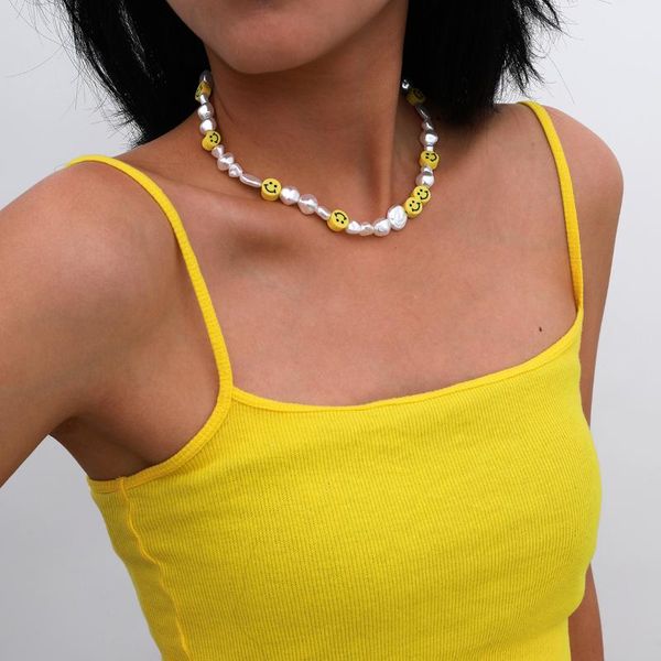 chokers vintage baroque pearl clavicle necklace for women simple trendy smile choker fashion chain jewelry, Golden;silver
chokers vintage baroque pearl clavicle necklace for women simple trendy smile choker fashion chain jewelry, Golden;silver