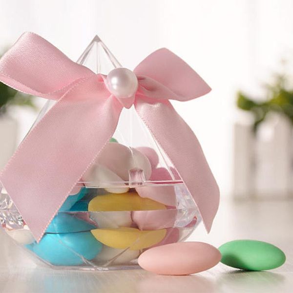 gift wrap 1pcs wedding supplies transparent clear candy box diamond shape plastic magpie sugar hand-made bow party decor
gift wrap 1pcs wedding supplies transparent clear candy box diamond shape plastic magpie sugar hand-made bow party decor