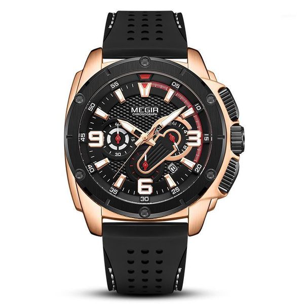 wristwatches megir 2147 men silicone straps sports watches multifunctional quartz chronograph mens fashion all-match, Slivery;brown
wristwatches megir 2147 men silicone straps sports watches multifunctional quartz chronograph mens fashion all-match, Slivery;brown