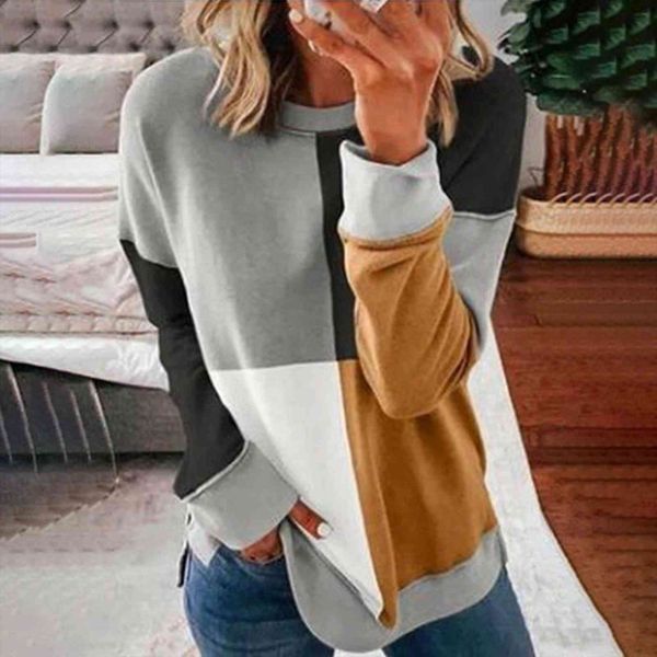 ladies casual color printing womens sweater long sleeved knitted round neck coat woman, White;black
ladies casual color printing womens sweater long sleeved knitted round neck coat woman, White;black
