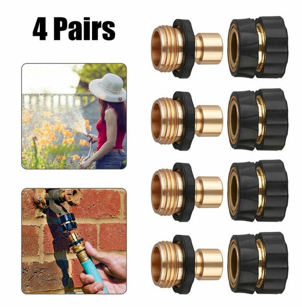 watering equipments 4 pairs universal garden hose quick connect kit set brass tap adapter connector
watering equipments 4 pairs universal garden hose quick connect kit set brass tap adapter connector