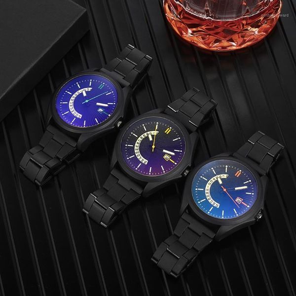 men's sports metal band luminous watches hollow calendar blue night glowing clock watch couple women wrist accessories wristwatches, Slivery;brown
men's sports metal band luminous watches hollow calendar blue night glowing clock watch couple women wrist accessories wristwatches, Slivery;brown