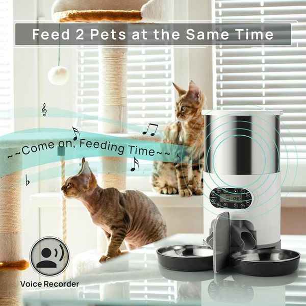 cat bowls & feeders 3l 4.5l automatic pet feeder stainless steel timing cats bowl food dispenser wifi vending machine and dog
cat bowls & feeders 3l 4.5l automatic pet feeder stainless steel timing cats bowl food dispenser wifi vending machine and dog