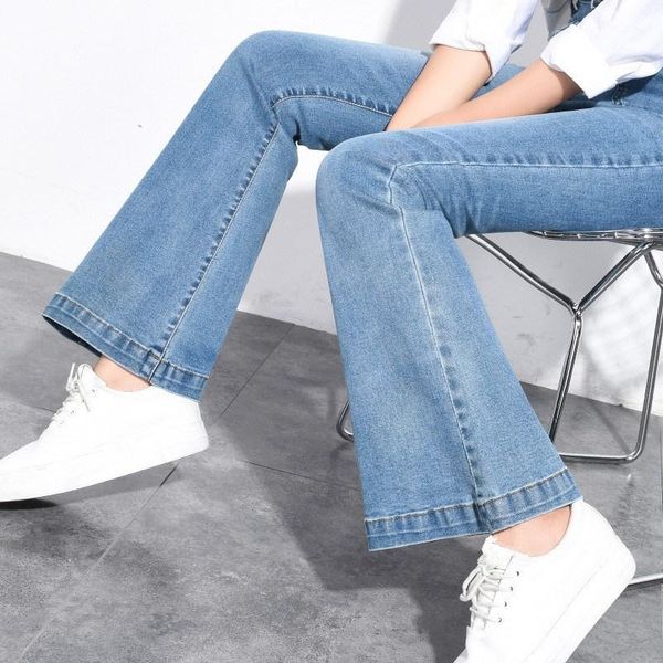 women's jeans plus size korean style empire women denim pants 2021 fashion elastic wide leg female skinny flare, Blue
women's jeans plus size korean style empire women denim pants 2021 fashion elastic wide leg female skinny flare, Blue