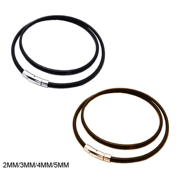 chokers brown black leather men's necklaces rope chain stainless steel magnetic necklace for men him 2mm/3mm/4mm/5mm, Golden;silver
chokers brown black leather men's necklaces rope chain stainless steel magnetic necklace for men him 2mm/3mm/4mm/5mm, Golden;silver