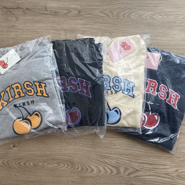 brand hoodie korean designer kir * h new flocking embroidery terry big cherry in autumn 2021, Black
brand hoodie korean designer kir * h new flocking embroidery terry big cherry in autumn 2021, Black