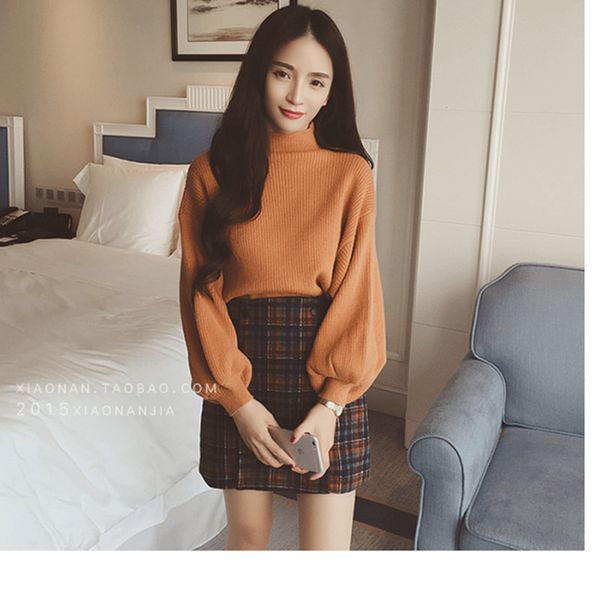 turtleneck sweater 2021 women vintage high neck wide sleeve knitted thickening warm pullover oversize jumper large loose, White;black
turtleneck sweater 2021 women vintage high neck wide sleeve knitted thickening warm pullover oversize jumper large loose, White;black
