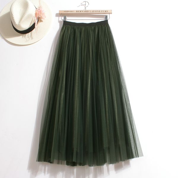 skirts spring layered tulle a-line elastic waist band sweet mesh calf ankle long pleated skirts 85cm, Black
skirts spring layered tulle a-line elastic waist band sweet mesh calf ankle long pleated skirts 85cm, Black