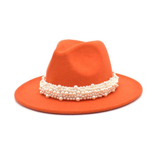wide brim hats pearl woolen jazz hat women's solid color fedora autumn and winter party straight men's panama, Blue;gray
wide brim hats pearl woolen jazz hat women's solid color fedora autumn and winter party straight men's panama, Blue;gray