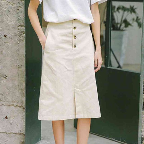 spring korea fashion women high waist knee-length a line skirt single-breasted cotton casual skirts femme saia m519 210512, Black
spring korea fashion women high waist knee-length a line skirt single-breasted cotton casual skirts femme saia m519 210512, Black