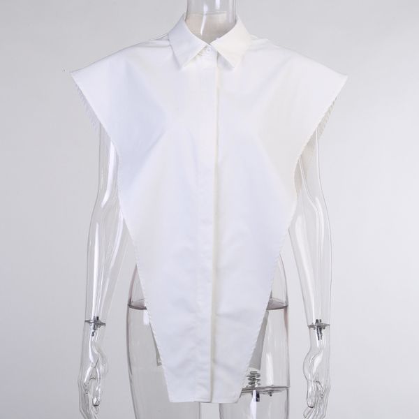 2021 blouse turn down collar sleeveless female blouses for elegant shirt stylish women's clothes, White
2021 blouse turn down collar sleeveless female blouses for elegant shirt stylish women's clothes, White