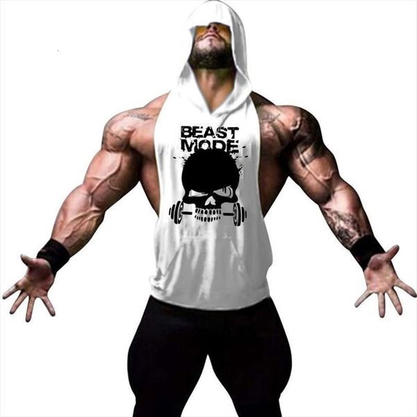 brand clothing bodybuilding fitness men gym hooded tank vest stringer sportswear sleeveless shirt hoodie, White;black
brand clothing bodybuilding fitness men gym hooded tank vest stringer sportswear sleeveless shirt hoodie, White;black