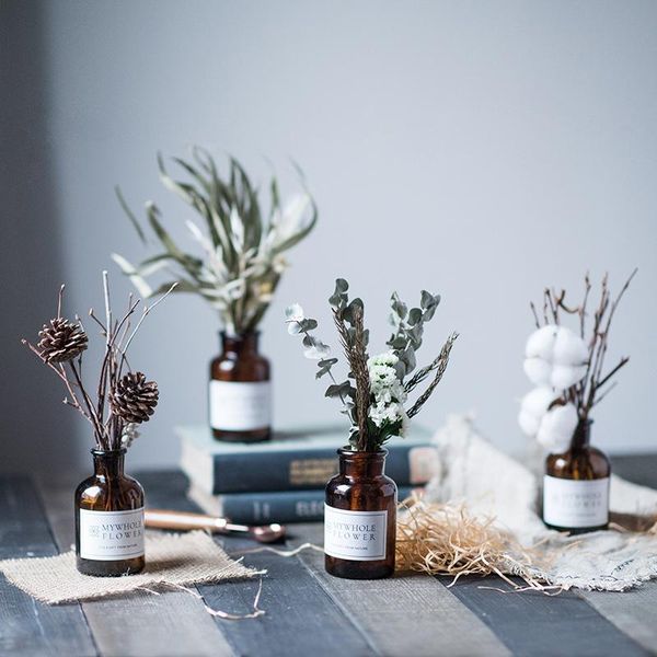 vases nordic ins literary dried flowers small brown bottle set floral bouquet dinner table decoration wedding holiday gift
vases nordic ins literary dried flowers small brown bottle set floral bouquet dinner table decoration wedding holiday gift