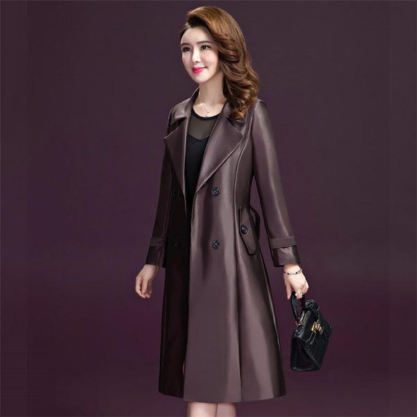 women's trench coats middle-aged jackets spring and autumn 2021 suit color solid double breasted female windbreaker coat kn070, Tan;black
women's trench coats middle-aged jackets spring and autumn 2021 suit color solid double breasted female windbreaker coat kn070, Tan;black