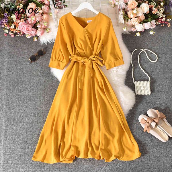 neploe v neck pullover short sleeve dress women high waist hip sashes a line long vestidos summer slim robe multicolor 210510, Black;gray
neploe v neck pullover short sleeve dress women high waist hip sashes a line long vestidos summer slim robe multicolor 210510, Black;gray