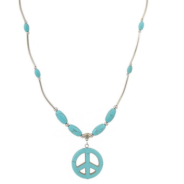 women's peace mark tibetan silver turquoise pendant necklaces dmtqn033 fashion gift national style women diy necklace pendants
women's peace mark tibetan silver turquoise pendant necklaces dmtqn033 fashion gift national style women diy necklace pendants