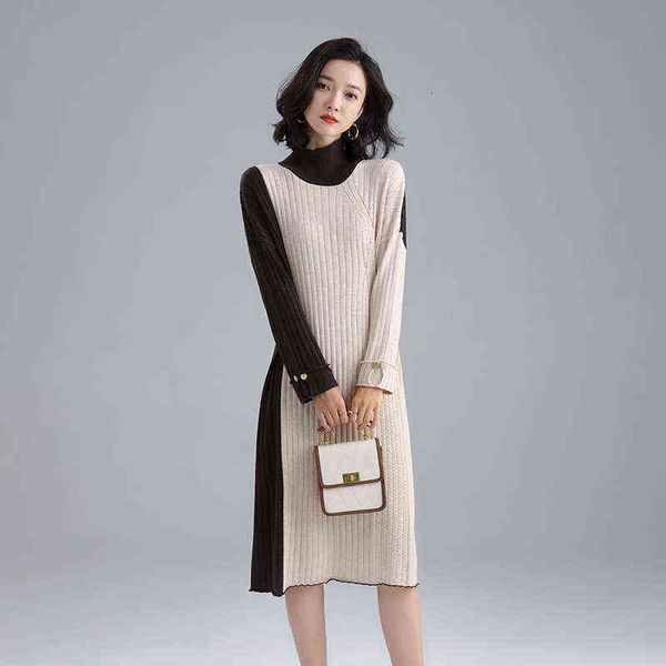 casual dresses autumn winter half high neck pullover matching knitted 2022 korean version flip sleeve color contrast women's wool botto, Black;gray
casual dresses autumn winter half high neck pullover matching knitted 2022 korean version flip sleeve color contrast women's wool botto, Black;gray