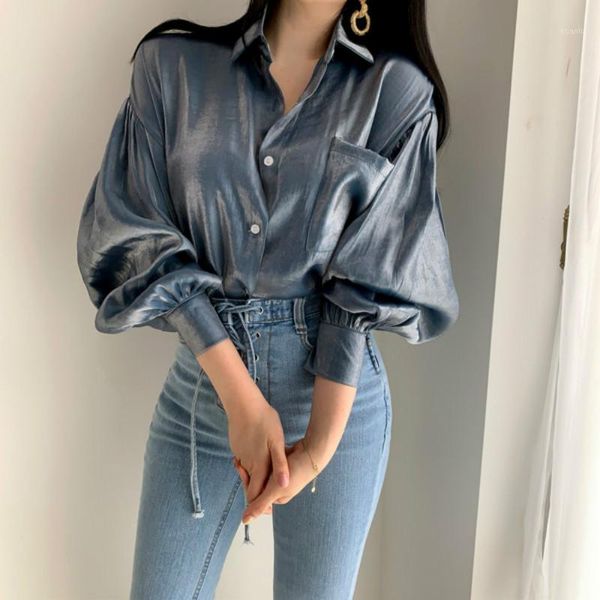 korean fashion women's shirt lantern sleeve with pocket solid color elegant shirts contrast female blouse mujer blouses, White
korean fashion women's shirt lantern sleeve with pocket solid color elegant shirts contrast female blouse mujer blouses, White