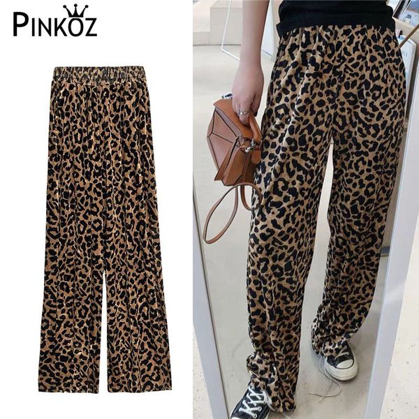 fashion velvet leopard pants women high waist bottom wide leg loose casual lady trousersplus size femme 210421, Black;white
fashion velvet leopard pants women high waist bottom wide leg loose casual lady trousersplus size femme 210421, Black;white