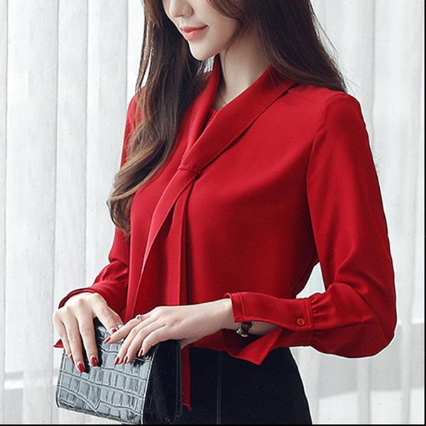 blouse women womens shirts office long sleeve chiffon blusas femininas elegante bow solid v neck red clothing ladies, White
blouse women womens shirts office long sleeve chiffon blusas femininas elegante bow solid v neck red clothing ladies, White