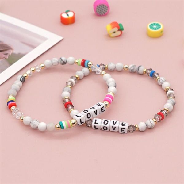 beaded, strands go2boho 2021 white natural stone bracelet crystal beads polymer clay beaded love letter bracelets for women fashion jewelry, Black
beaded, strands go2boho 2021 white natural stone bracelet crystal beads polymer clay beaded love letter bracelets for women fashion jewelry, Black