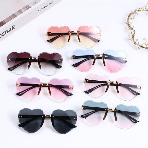 1pc heart rimless glasses sunglasses children kids gray pink red lenses uv400 sports tinted frameless eyewear, White;black
1pc heart rimless glasses sunglasses children kids gray pink red lenses uv400 sports tinted frameless eyewear, White;black