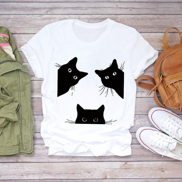men cat face funny t shirt animal pet cute 90s summer autumn print lady mens graphic female tee, White;black
men cat face funny t shirt animal pet cute 90s summer autumn print lady mens graphic female tee, White;black