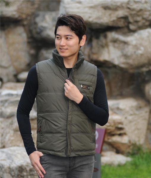 men's vests man winter plus size casual solid pocket mandarin collar down vest men fall spring oversized zipper cardigan warm outerwear, Black;white
men's vests man winter plus size casual solid pocket mandarin collar down vest men fall spring oversized zipper cardigan warm outerwear, Black;white