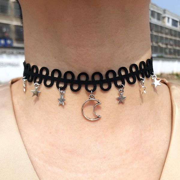 chokers women's neck chain locket pendant gothic wavy velvet rope bag necklace moon star wizard pagan, Golden;silver
chokers women's neck chain locket pendant gothic wavy velvet rope bag necklace moon star wizard pagan, Golden;silver