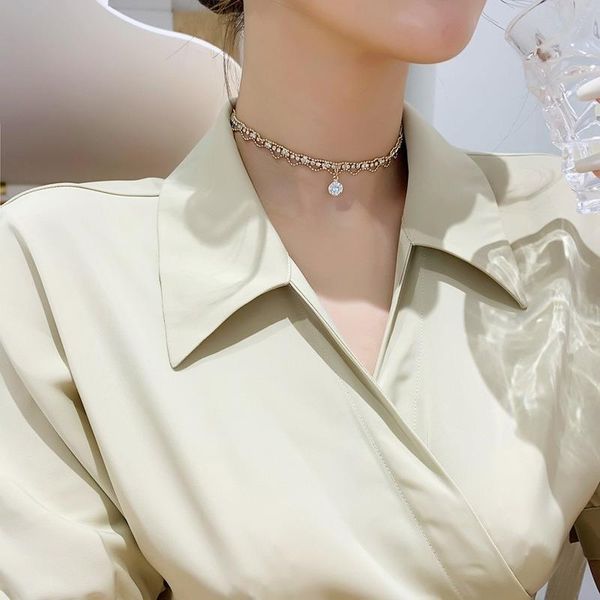 pendant necklaces u-magical french vintage cubic zircon chokers necklace for women temperament laciness hollow out waterdrop jewelry, Silver
pendant necklaces u-magical french vintage cubic zircon chokers necklace for women temperament laciness hollow out waterdrop jewelry, Silver