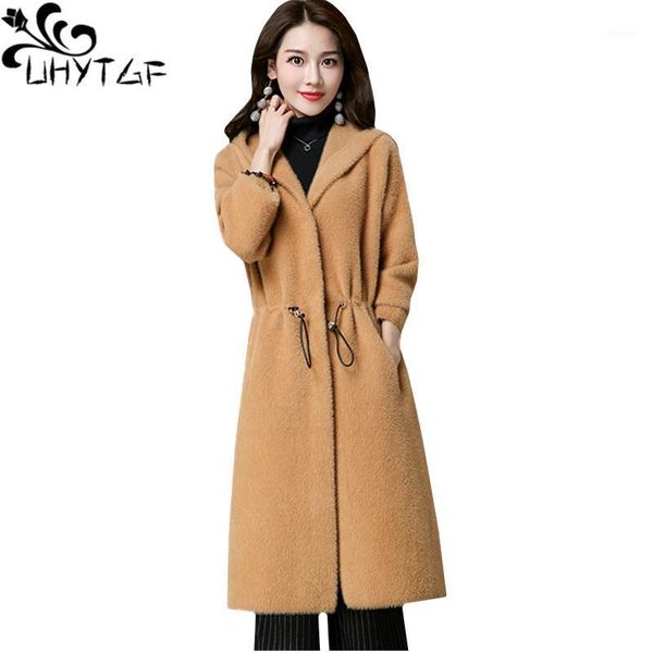 women's sweaters uhytgf autumn winter jacket women waterproof mink cashmere sweater outerwear hooded slim long coat female s-5x, White;black
women's sweaters uhytgf autumn winter jacket women waterproof mink cashmere sweater outerwear hooded slim long coat female s-5x, White;black