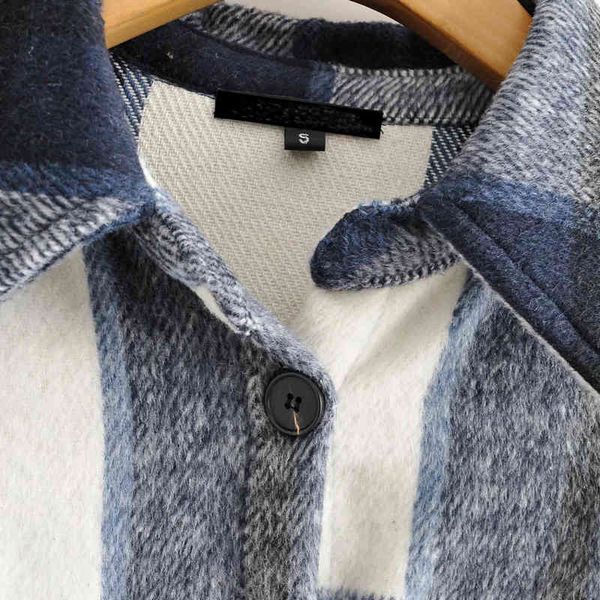 women's fur & faux autumn winter women casual loose blue plaid jacket warm overcoat fashion long coats rjiw, Black 
women's fur & faux autumn winter women casual loose blue plaid jacket warm overcoat fashion long coats rjiw, Black