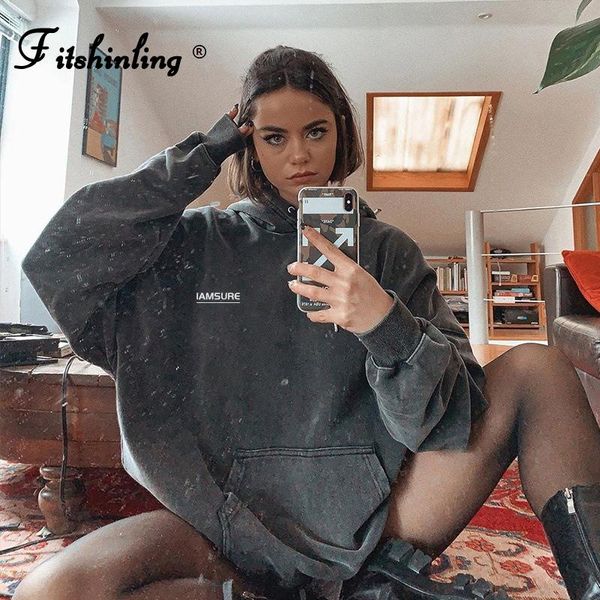 women's hoodies & sweatshirts fitshinling sporty women aesthetic oversized hoodie letter athleisurer long hooded sweatshirt female wint, Black
women's hoodies & sweatshirts fitshinling sporty women aesthetic oversized hoodie letter athleisurer long hooded sweatshirt female wint, Black