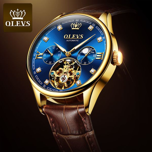 mechanical clock man olevs luxury mark automatic perspective aeroplane wheel for men casual gold/blue/waterproof male, Slivery;brown
mechanical clock man olevs luxury mark automatic perspective aeroplane wheel for men casual gold/blue/waterproof male, Slivery;brown