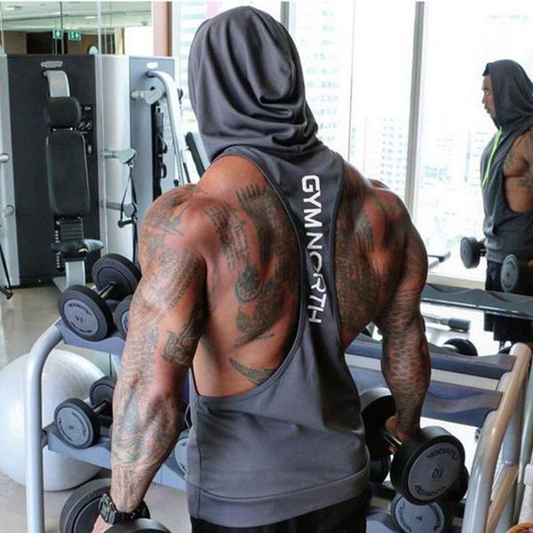 men' tank summer mesh breathable brand mens print gyms stringers vest bodybuilding clothing fitness man hooded tanks, White;black
men' tank summer mesh breathable brand mens print gyms stringers vest bodybuilding clothing fitness man hooded tanks, White;black