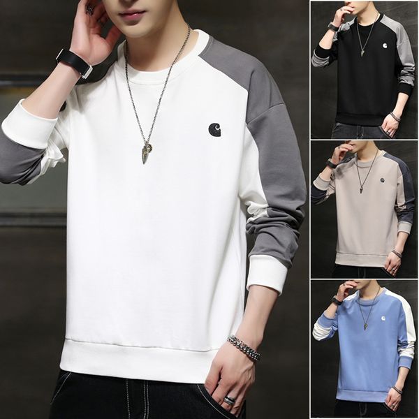 men's sweater 2021 new autumn winter korean t-shirt backing loose long sve t-shirt men's large fashion, White;black
men's sweater 2021 new autumn winter korean t-shirt backing loose long sve t-shirt men's large fashion, White;black