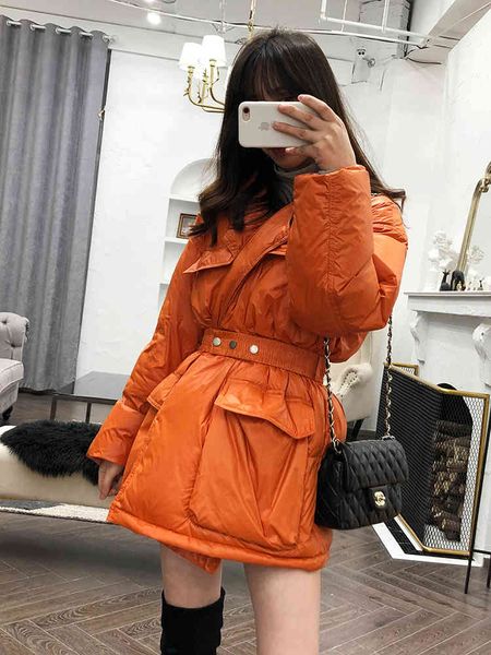 women's et with belt, duck down coat, white, smooth, tight, medium length, novel, winter, Black
women's et with belt, duck down coat, white, smooth, tight, medium length, novel, winter, Black