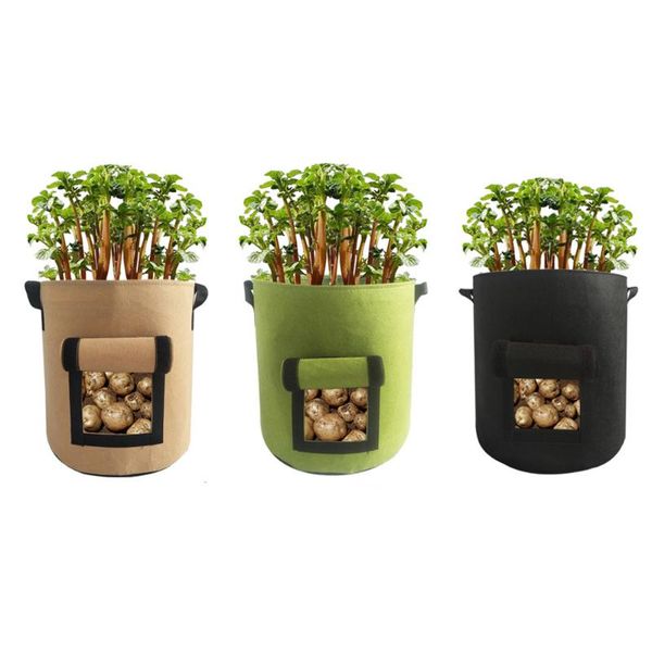 planters & pots 3pcs potato grow bag garden vegetables plant bags non-woven aeration fabric pot with handle
planters & pots 3pcs potato grow bag garden vegetables plant bags non-woven aeration fabric pot with handle