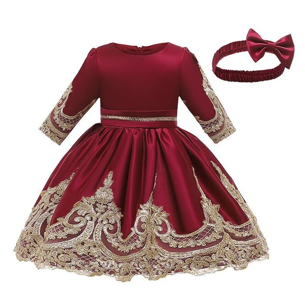 girl's dresses court style half sleeve baby girl dress big bow tutu christening gown girls kids birthday princess infant christmas cost, Red;yellow
girl's dresses court style half sleeve baby girl dress big bow tutu christening gown girls kids birthday princess infant christmas cost, Red;yellow