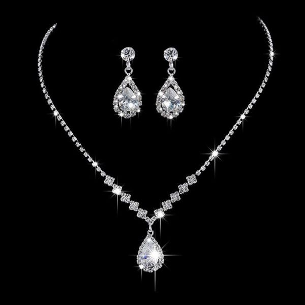 earrings & necklace 1 set crystal drop pendant earring bridal jewelry rhinestone waterdrop wedding silver bridesmaid sets
earrings & necklace 1 set crystal drop pendant earring bridal jewelry rhinestone waterdrop wedding silver bridesmaid sets